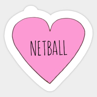 Love Netball Sticker